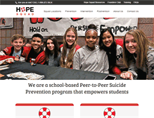 Tablet Screenshot of hopesquad.com